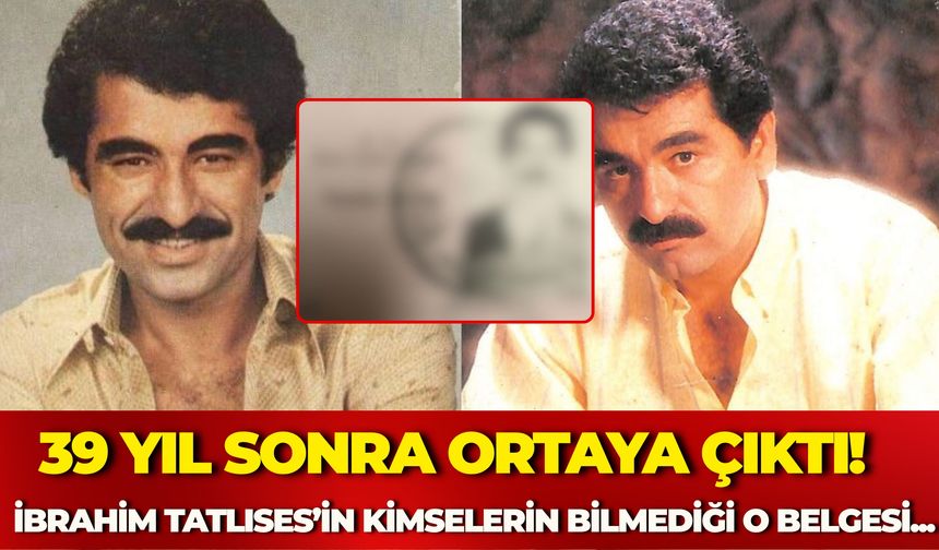 İbrahim Tatlıses’in 39 Yıllık Cezaevi Kimliği Ortaya Çıktı