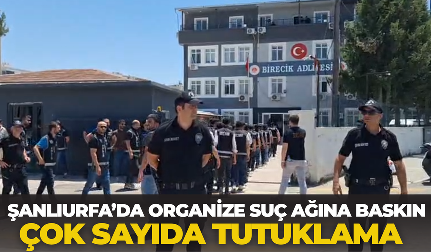 Şanlıurfa’da Organize Suç Ağına Baskın: Çok Sayıda Tutuklama