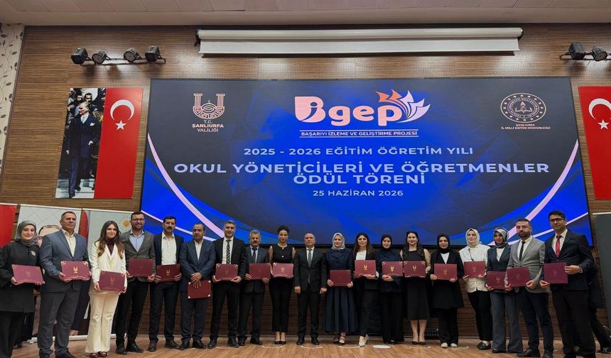 Ceylanpınar’da BİGEP Gururu: Öğretmen ve Yöneticilere Ödül