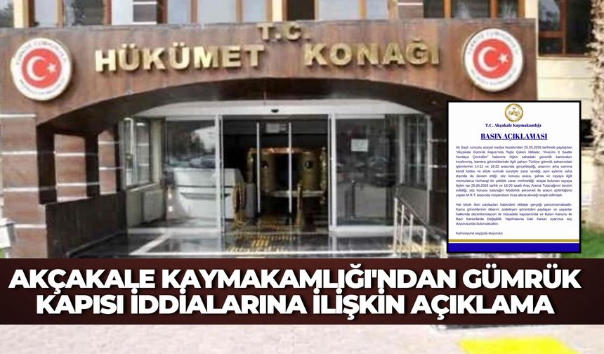 Akçakale Kaymakamlığı Kamera Kayıtlarını İnceledi, Gerçek Ortaya Çıktı