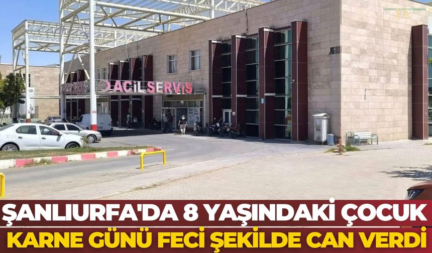 Şanlıurfa'da 8 Yaşındaki Çocuk Karne Günü Feci Şekilde Can Verdi