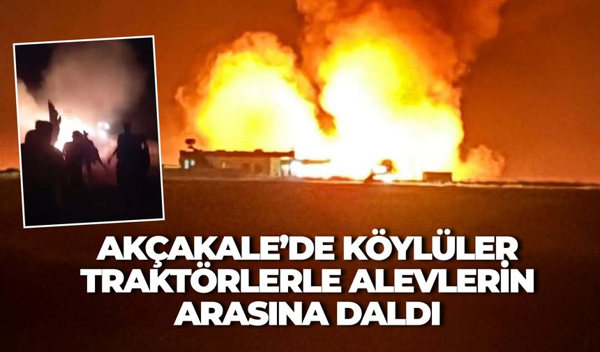 Akçakale’de Buğday Tarlası Yandı: Köylüler Traktörlerle Alevlerin Arasına Daldı