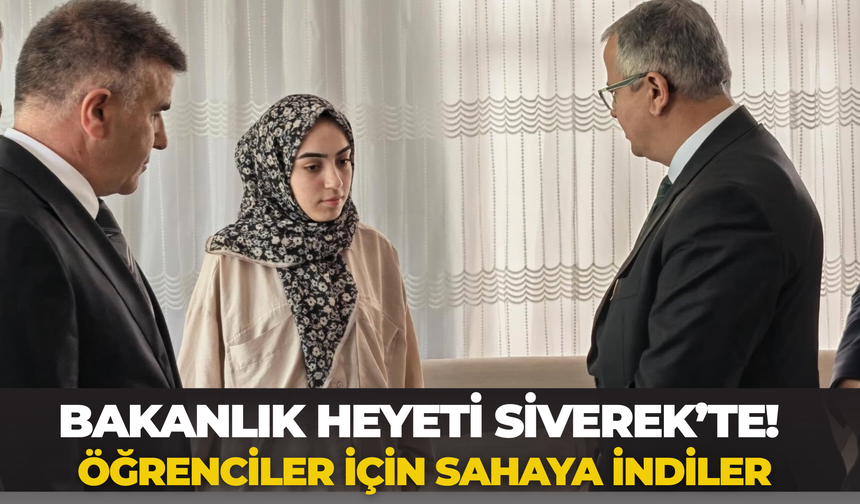 Bakanlık Heyeti Siverek’te! Öğrenciler İçin Sahaya İndiler