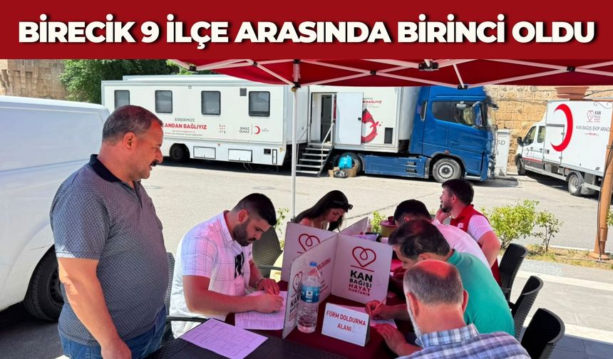 Birecik’te Kan Bağışı Rekoru: 9 İlçe Arasında Birinci Oldu