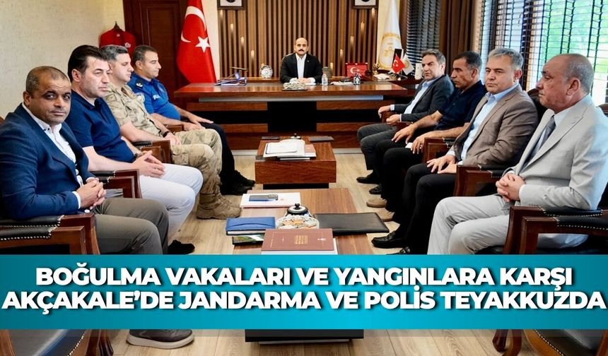 Boğulma Vakaları Ve Yangınlara Karşı Akçakale’de Jandarma Ve Polis Teyakkuzda