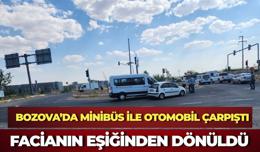 Bozova’da Minibüs ile Otomobil Çarpıştı: Facianın Eşiğinden Dönüldü