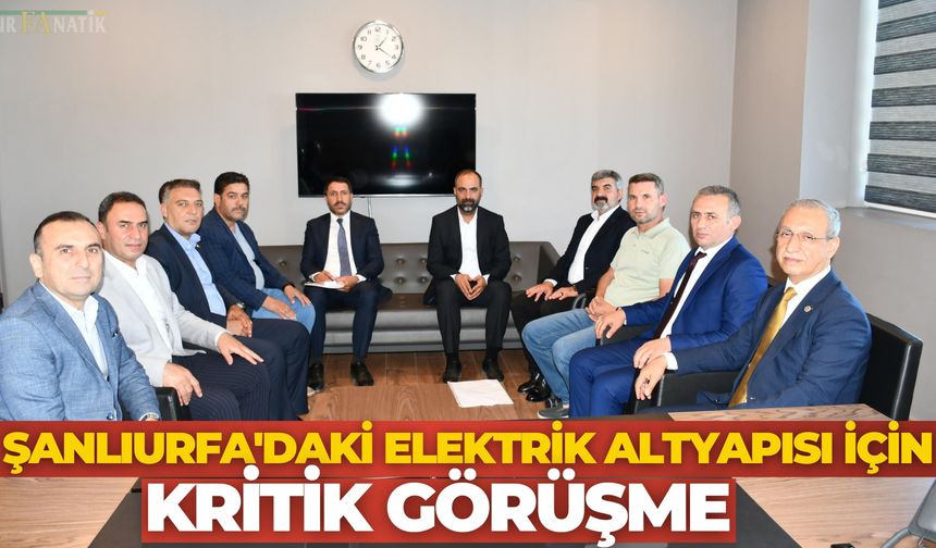 Şanlıurfa'daki Elektrik Altyapısı İçin Kritik Görüşme