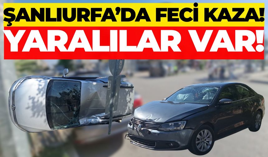Birecik'te Hafif Ticari Araç ile Otomobil Çarpıştı: 2 Yaralı