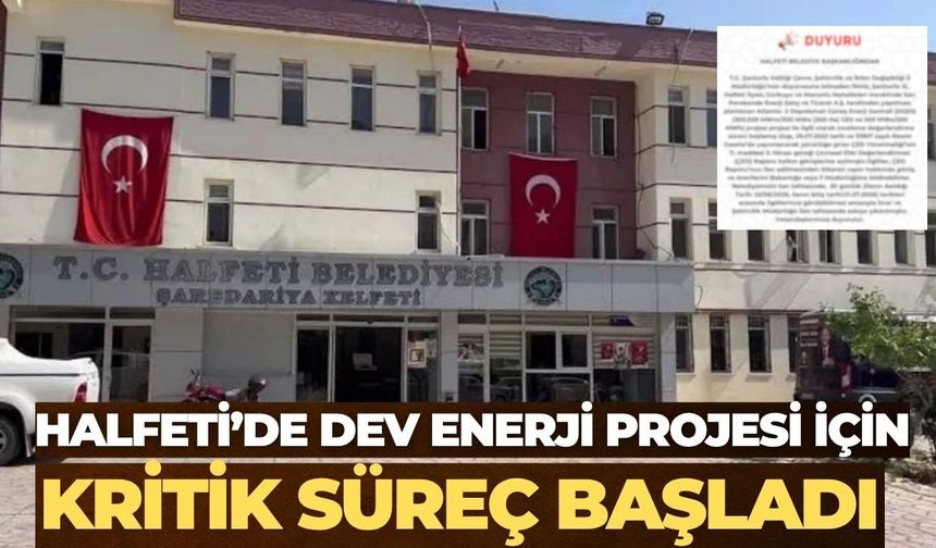 Halfeti'de Depolamalı Güneş Enerji Santrali ÇED Raporu Askıya Çıktı