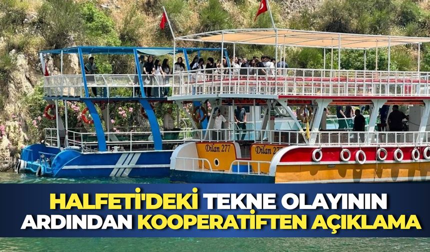 Halfeti'deki Tekne Olayının Ardından Kooperatiften Açıklama
