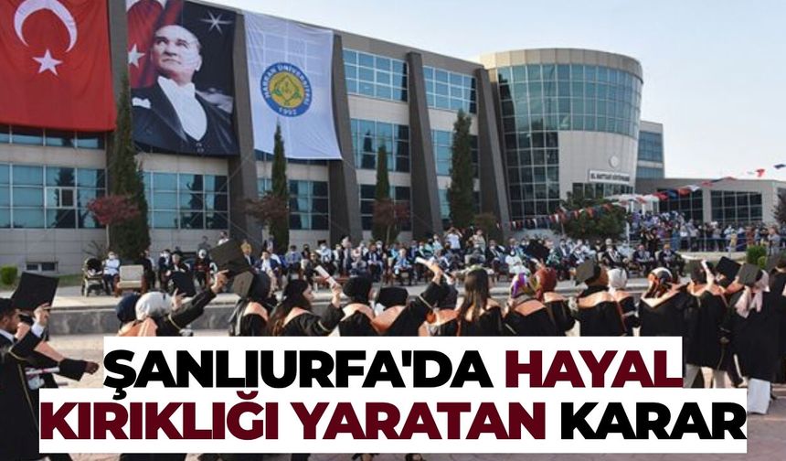 Şanlıurfa'da Radyo ve Televizyon Programcılığı Bölümü Kapatıldı