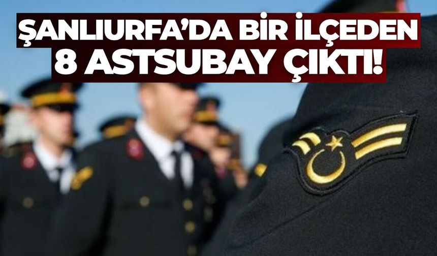 Harran’da 8 Genç Astsubay Olmaya Hak Kazandı