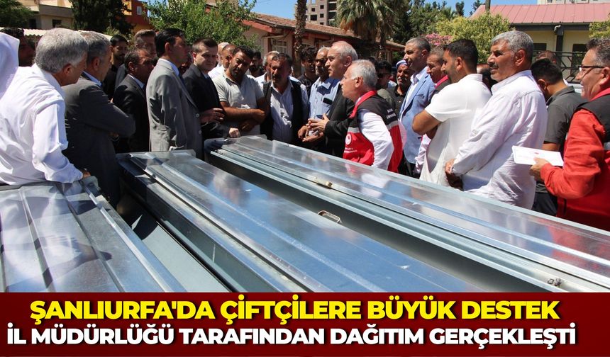 Şanlıurfa'da Yetiştiricilere Büyük Destek: Kuzular Aç Kalmasın Projesiyle Ekipman Dağıtıldı