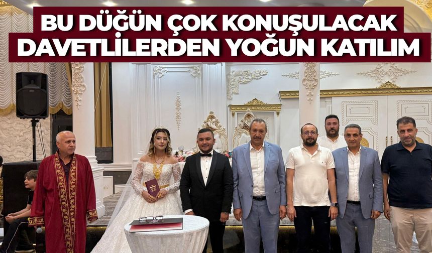 Kaça ve Dağ Ailelerinin Mutlu Günü: Cumali ve Elif Nur Dünyaevine Girdi