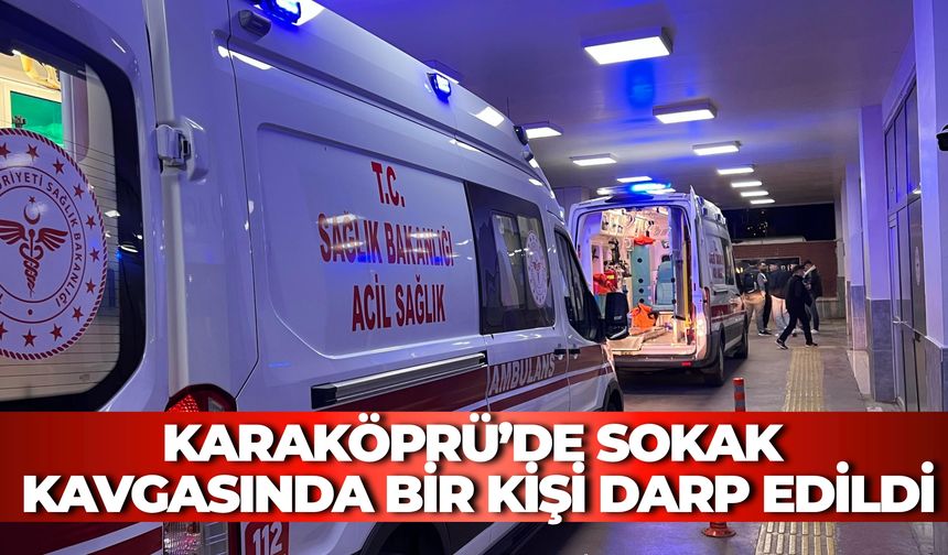 Karaköprü’de Sokak Kavgasında Bir Kişi Darp Edildi