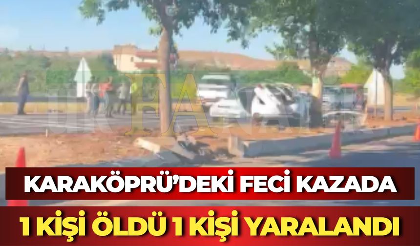 Karaköprü’deki Feci Kazada 1 Kişi Öldü 1 Kişi Yaralandı