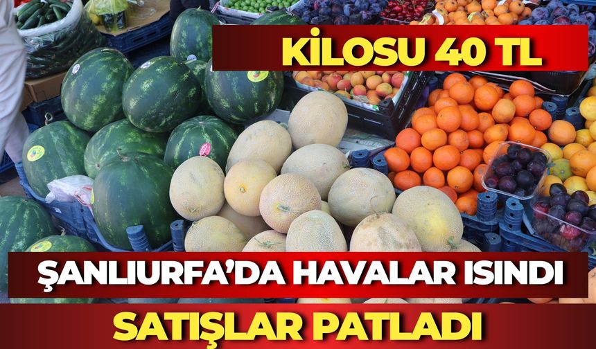 Şanlıurfa’da Havalar Isındı Satışlar Patladı