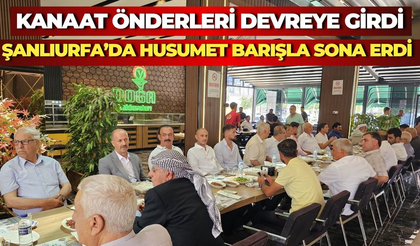 Kaya ve Eren Aileleri Arasındaki Husumet Barışla Sona Erdi