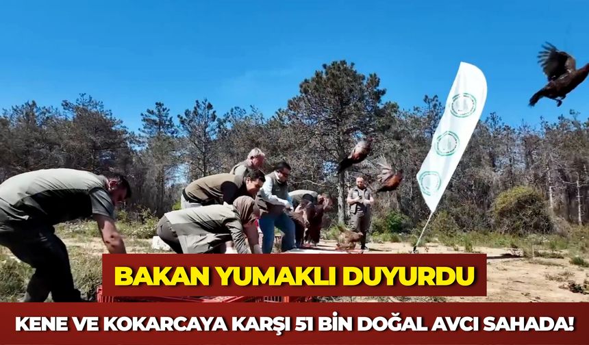 Bakan Yumaklı Duyurdu: Zararlılara Karşı Doğaya 51 Bin Keklik ve Sülün Salınacak