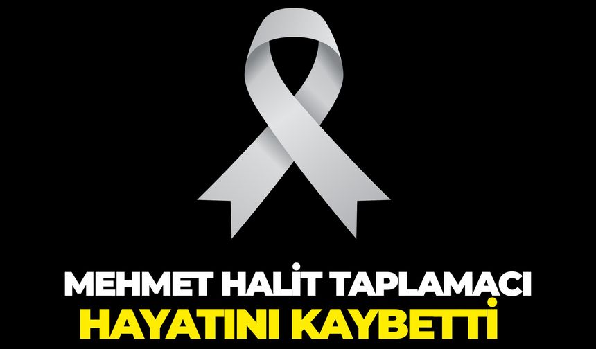 Mehmet Halit Taplamacı’dan Acı Haber