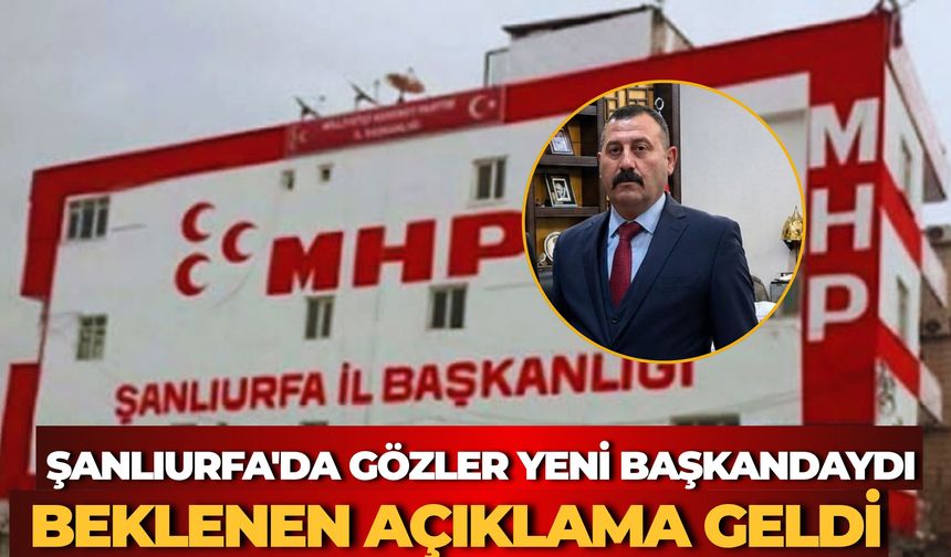 MHP Şanlıurfa İl Başkanlığına Atanan Osman Mutlu'dan İlk Açıklama Geldi