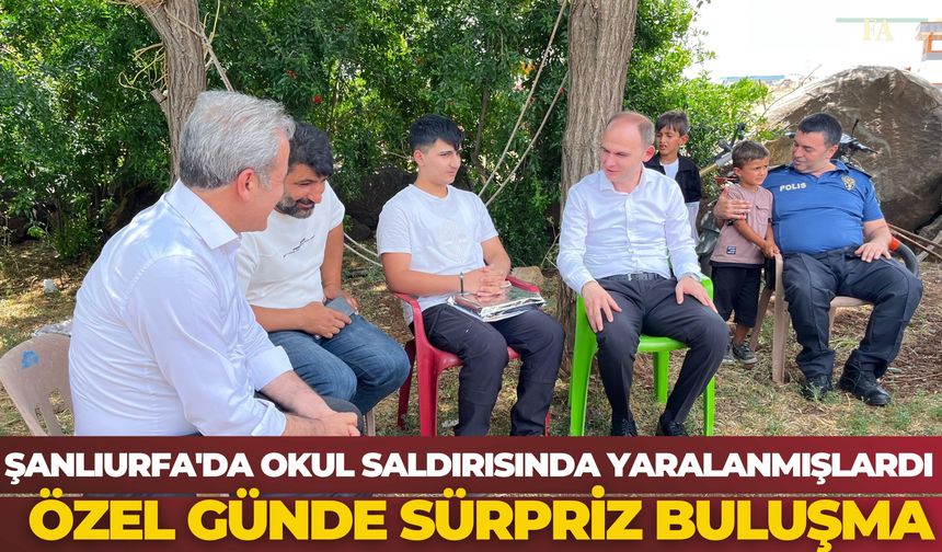 Şanlıurfa Siverek’te Yaralanan Öğrencilere Karne Sürprizi