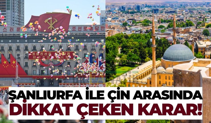Şanlıurfa ile Çin Arasında Dikkat Çeken Karar!