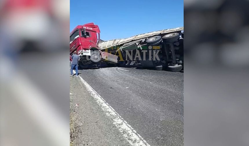 Gaziantep-Şanlıurfa Otoyolu’nda Kaza: Tır Şoförü Yaralandı