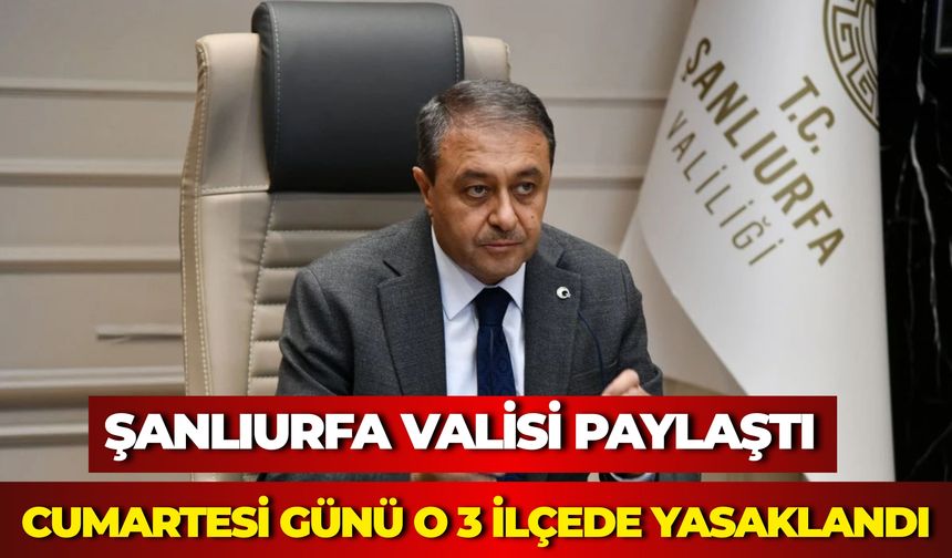 Şanlıurfa Valisi Paylaştı: LGS İçin Tedbirler Alındı
