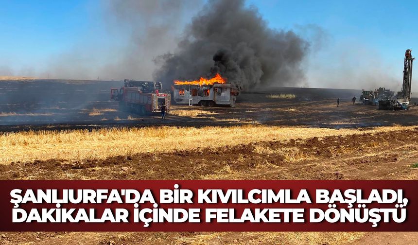 Şanlıurfa'da Bir Kıvılcımla Başladı, Dakikalar İçinde Felakete Dönüştü: 3 İşçi Yaralandı
