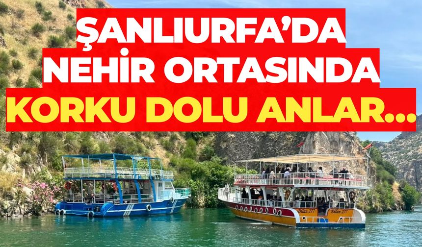 Halfeti’de Arızalanan Tur Teknesindeki Yolcular Jandarma Ekiplerince Tahliye Edildi