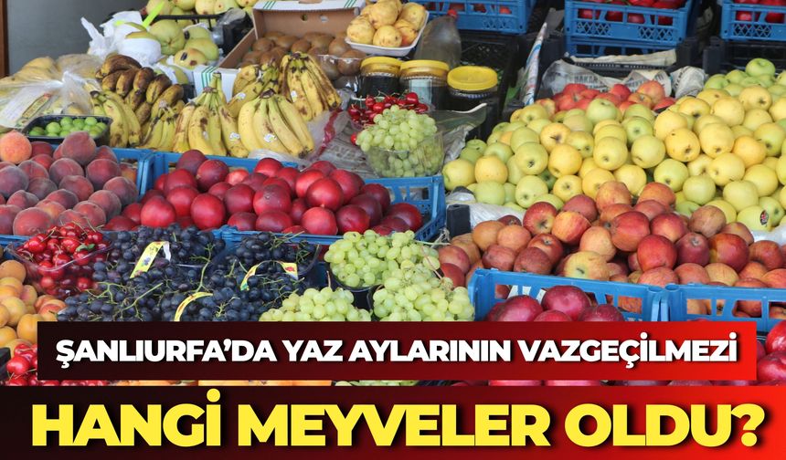 Şanlıurfa’da Yaz Sofralarının Vazgeçilmezi: Serinleten Meyvelere Yoğun İlgi