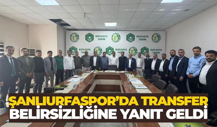 Şanlıurfaspor’da Transfer Belirsizliğine Yanıt Geldi