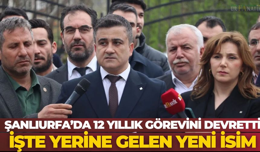 TMMOB Şehir Plancıları Odası Şanlıurfa İl Temsilciliğinde Görev Değişimi