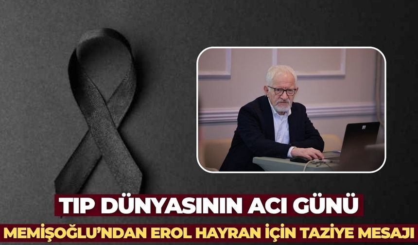Tıp Dünyasının Acı Günü: Memişoğlu’ndan Prof. Dr. Osman Erol Hayran İçin Taziye Mesajı