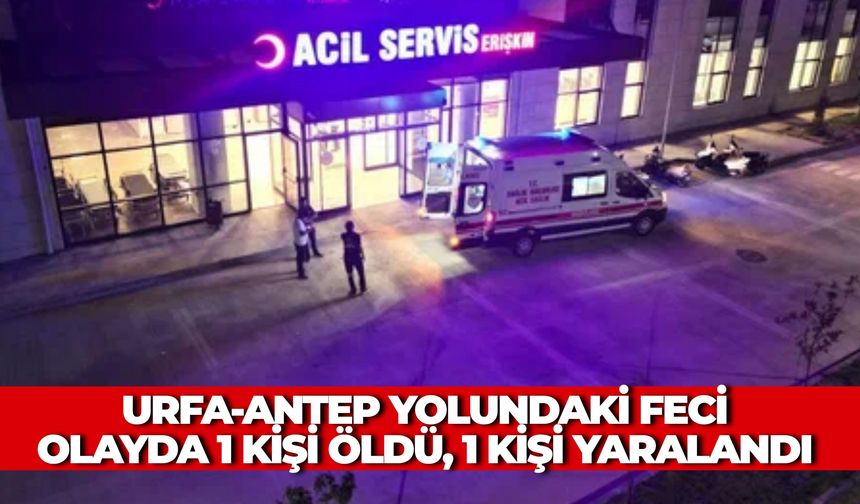 Urfa-Antep Karayolundaki Feci Olayda 1 Kişi Öldü, 1 Kişi Yaralandı