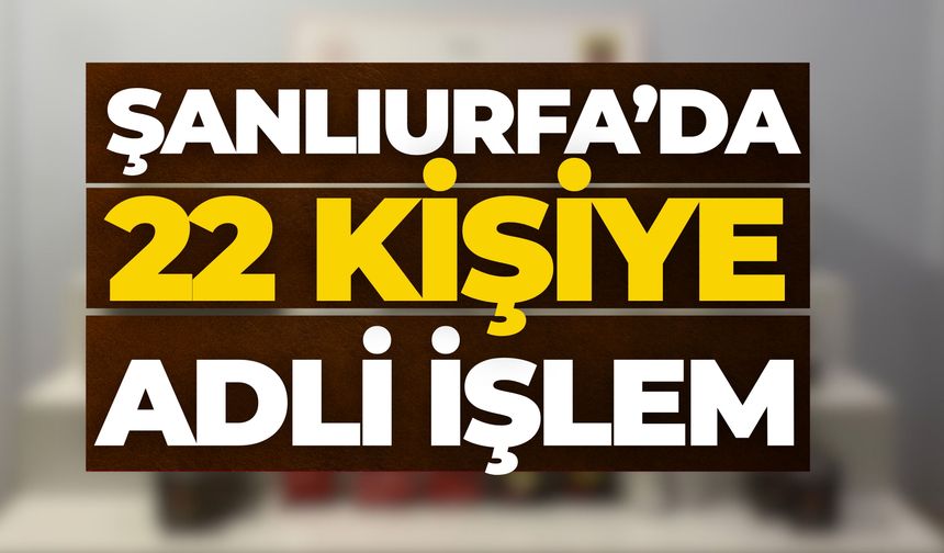 Viranşehir'de Jandarmadan Kaçakçılık Operasyonu: 22 Şüpheliye İşlem Yapıldı