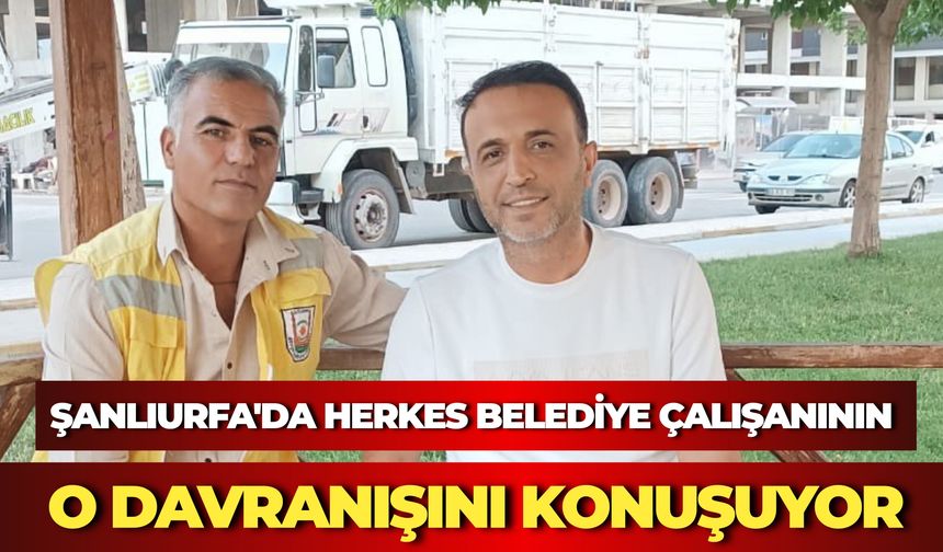 Viranşehir’de  Belediye Personeli Bulduğu Telefonu Sahibine Teslim Etti