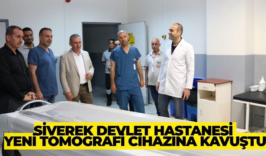 Siverek Devlet Hastanesi Yeni Tomografi Cihazına Kavuştu