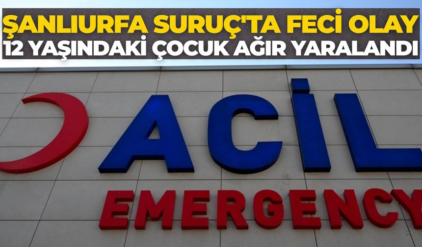 Suruç'ta Elektrik Akımına Kapılan 12 Yaşındaki Çocuk Ağır Yaralandı
