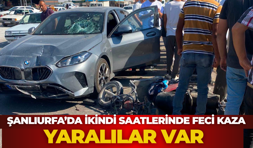 Şanlıurfa'da Otomobil ile Motosiklet Çarpıştı: 1’i Ağır 2 Yaralı