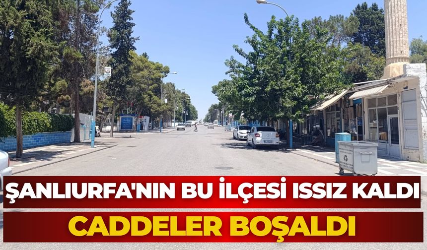 Şanlıurfa Kavruluyor! Akçakale'de Cadde ve Sokaklar Sessizliğe Büründü