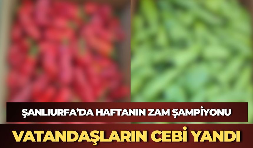 Şanlıurfa'da Biber Fiyatları Cep Yakıyor: Yeşil 80, Acı Kırmızı 130 TL'ye Yükseldi