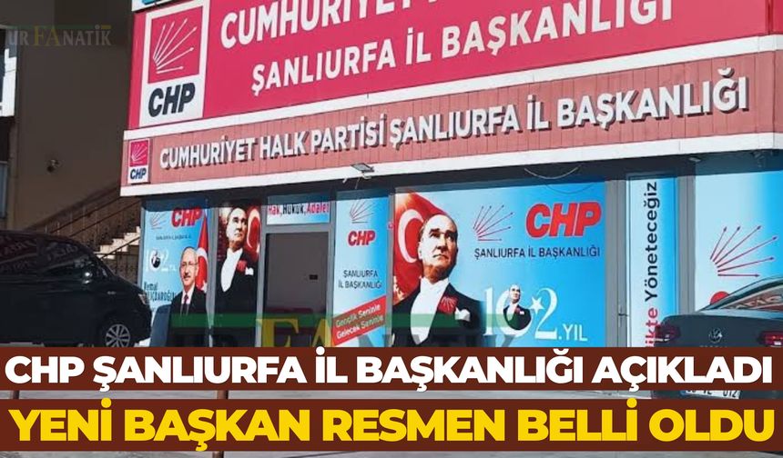 CHP Şanlıurfa Eyyübiye İlçe Başkanlığı’na Cemal Dağlı Atandı