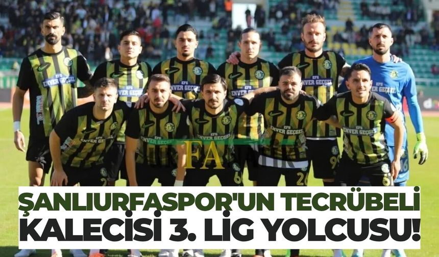 Şanlıurfaspor'un Tecrübeli Kalecisi 3. Lig Yolcusu!