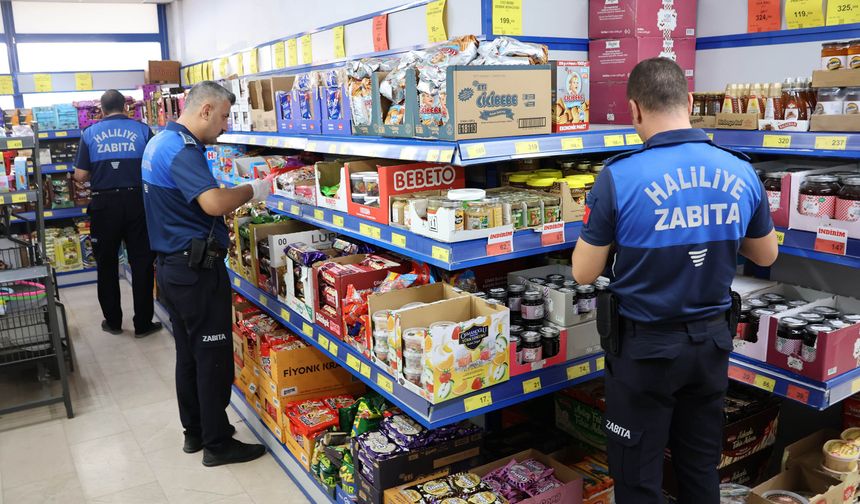 Haliliye'de Zincir Marketlere Sıkı Denetim