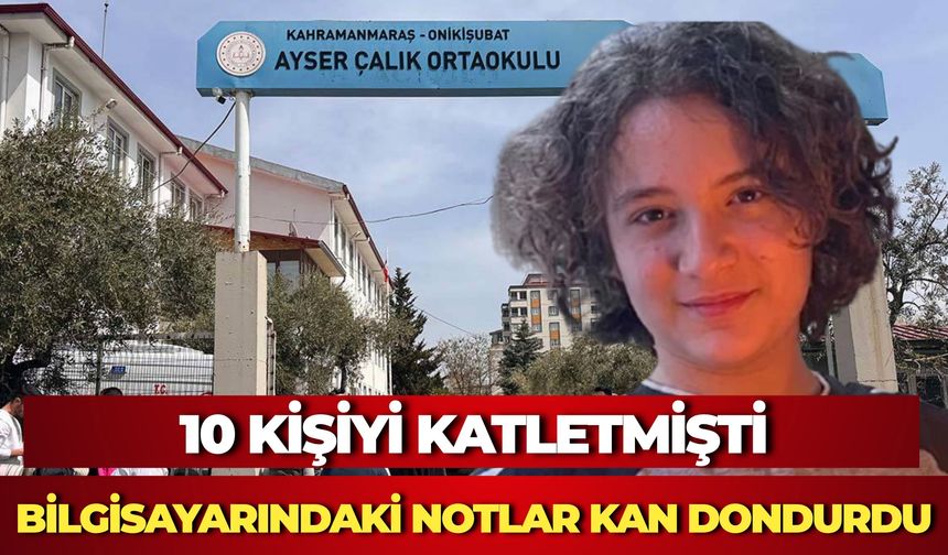 Kahramanmaraş'taki Okul Katliamında Yeni Gelişme: Saldırganın Bilgisayarındaki Notlar Ortaya Çıktı