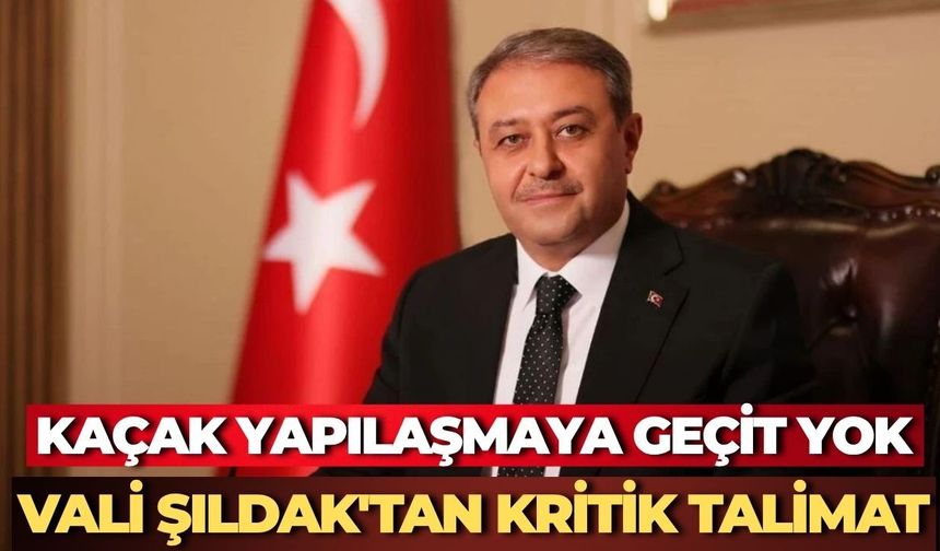 Vali Hasan Şıldak'tan Tarım Arazileri İçin Yeni Talimat