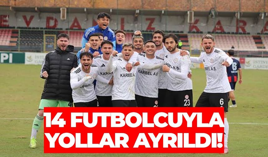Karaköprü Belediyespor'da 14 Futbolcu Serbest Kaldı