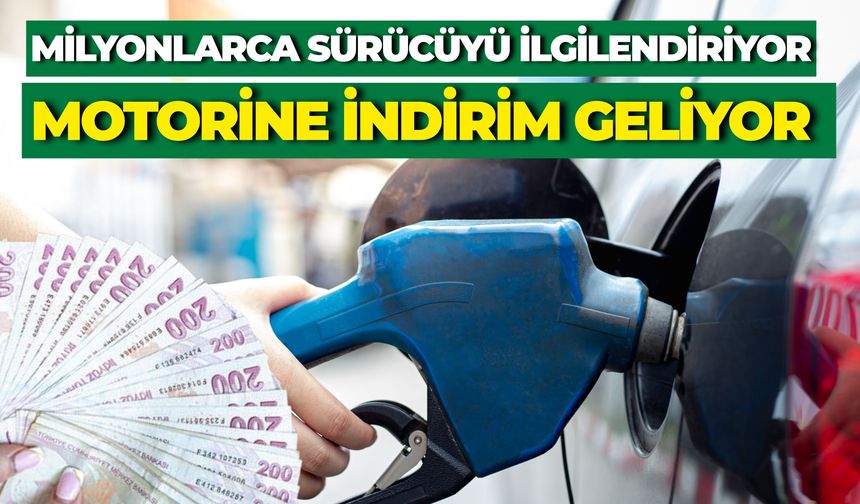 Motorine Bu Gece Yarısı 1 Lira 34 Kuruş İndirim Geliyor